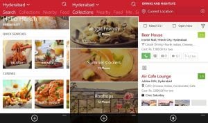 Zomato food delivery menu startup