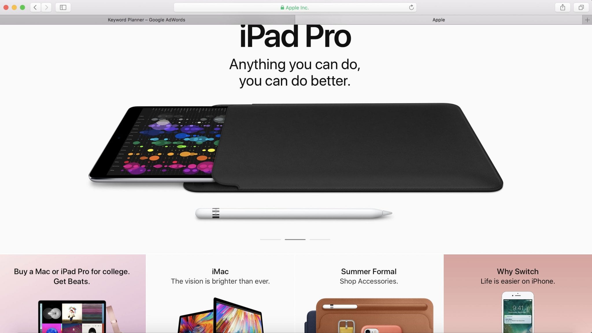 Apple has used white spaces effectively for its website and has worked a lot on improving its content marketing strategy